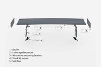 Maxton Design spoiler portbagaj fibră de carbon cu lumină LED frână pentru Toyota Supra (2019-)