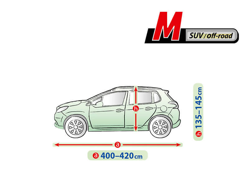 Husa Kegel Mobile series, marimea M, gri pentru SUV/OFFROAD, 400-420x135-145cm