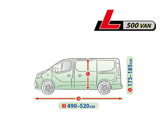 Husa Kegel Mobile seria L500, gri, pentru Duba, 490-520x175-185cm