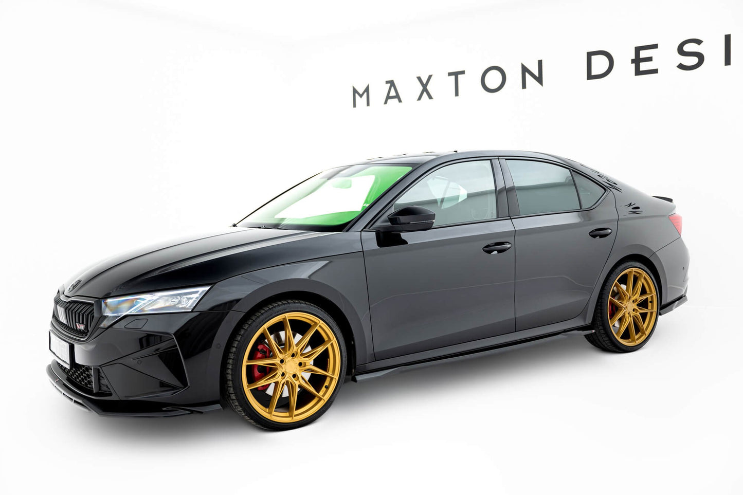Maxton Design RS Style Spoiler Set for Skoda Octavia RS Liftback (after 2024) Side Skirts, Front Bumper, Rear Bumper and Boot, Gloss Black