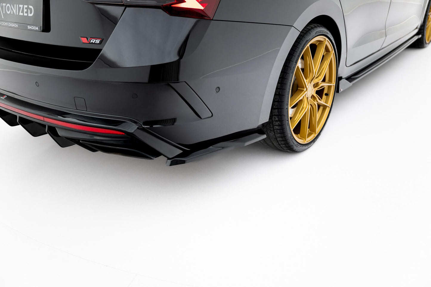 Maxton Design RS Style Spoiler Set for Skoda Octavia RS Liftback (after 2024) Side Skirts, Front Bumper, Rear Bumper and Boot, Gloss Black