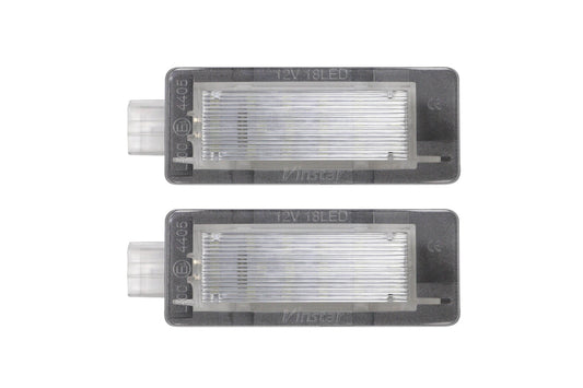 Kit lumini LED numar inmatriculare pentru Renault Espace, Scenic, Laguna, Dacia Duster, Lodgy, Logan MCV, stanga si dreapta