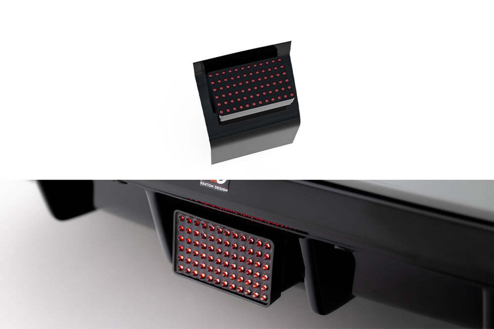 LED brake light for installation in Maxton Design diffuser for Skoda Superb Liftback, station wagon (2015-2019), gloss black