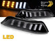 Set semnalizari LED pentru bara fata Ford Mustang (2015-2017), cu baza neagra, stanga + dreapta