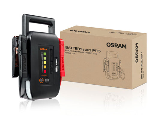 Baterie externa Osram BATTERYstart 1000 Fast recharge pentru pornirea motorului, 8000mAh, 1000-1500A.