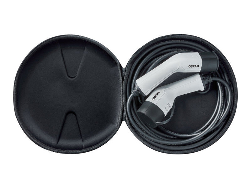 Cablu Osram pentru incarcare vehicule electrice cu 7 pini, tip 2 la tip 2, 240V, 16A, 3.6KW.