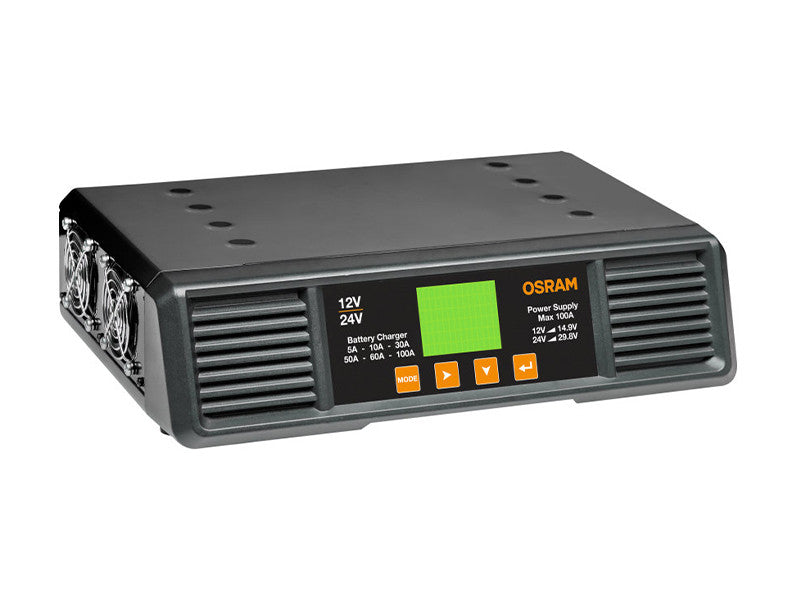 Statie de incarcare Osram BATTERYcharge Pro 100A, pana la 1000Ah.