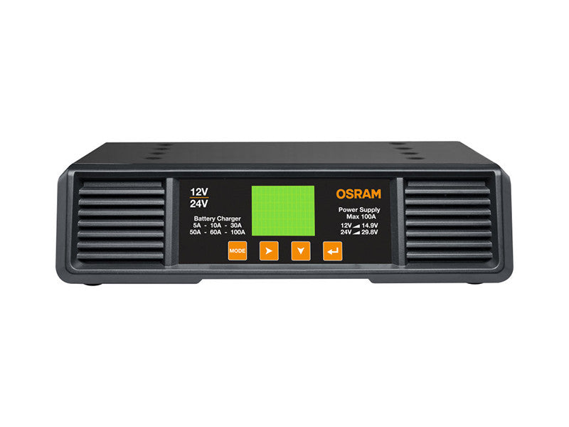 Statie de incarcare Osram BATTERYcharge Pro 100A, pana la 1000Ah.