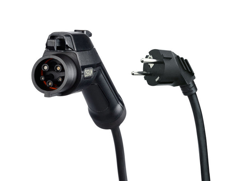 Statie de incarcare portabila Osram BATTERYcharge cu 5 pini tip 1 pentru vehicule electrice si hibride plug-in, pana la 3.6W, pana la 16A, 240V.