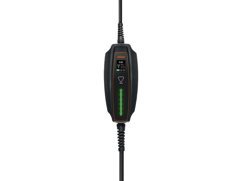 Statie de incarcare portabila Osram BATTERYcharge cu 5 pini tip 1 pentru vehicule electrice si hibride plug-in, pana la 3.6W, pana la 16A, 240V.
