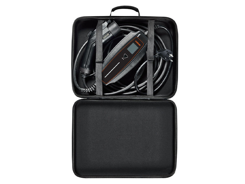 Statie de incarcare portabila Osram BATTERYcharge cu 5 pini tip 1 pentru vehicule electrice si hibride plug-in, pana la 3.6W, pana la 16A, 240V.