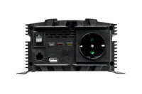 Invertor de curent monofazat Osram, unda sinusoidala modificata, 12V DC, 1000W, 98A, 50Hz, 200-240V RMS, cu un contact.