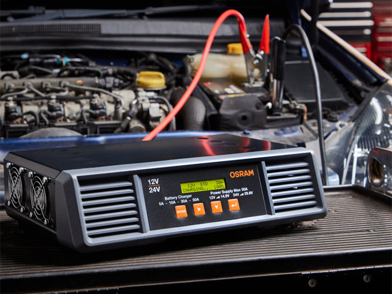 Statie de incarcare Osram BATTERYcharge Pro 50A, pana la 500Ah.