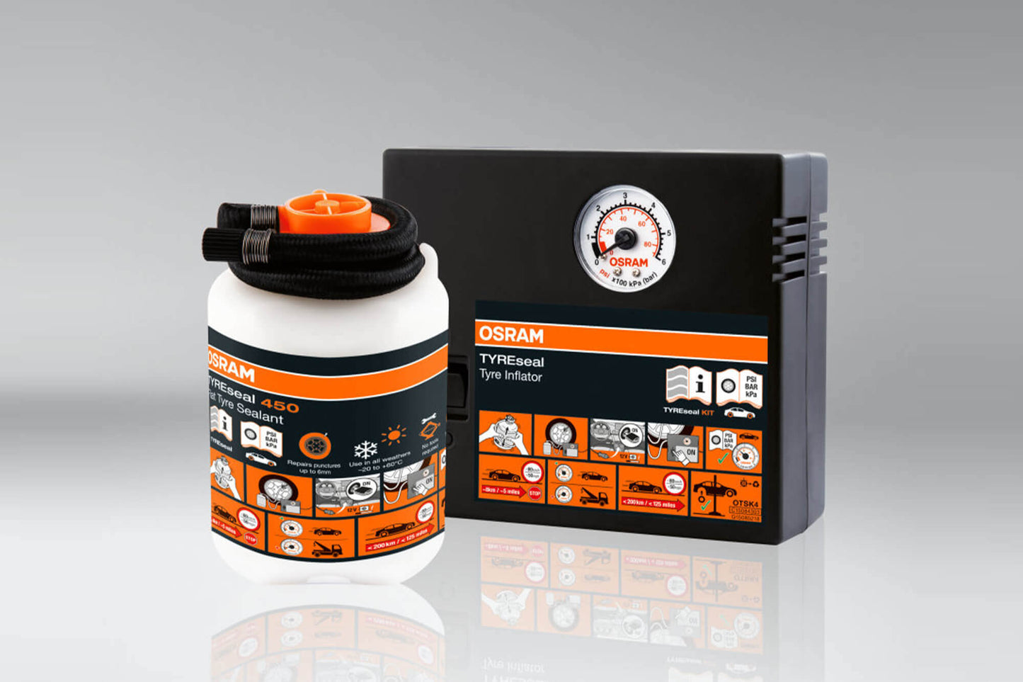 Osram Kit de urgență pentru anvelope dezumflate.