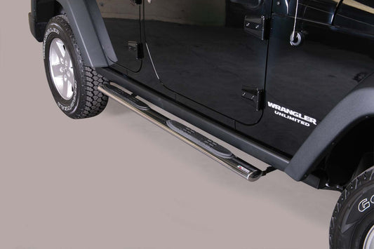 Misutonida praguri ovale cu trepte pentru Jeep Wrangler (2011+)