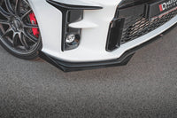 Aripioare spoiler pentru bara fata GR Maxton Design pentru Toyota Yaris (dupa 2020), negru lucios