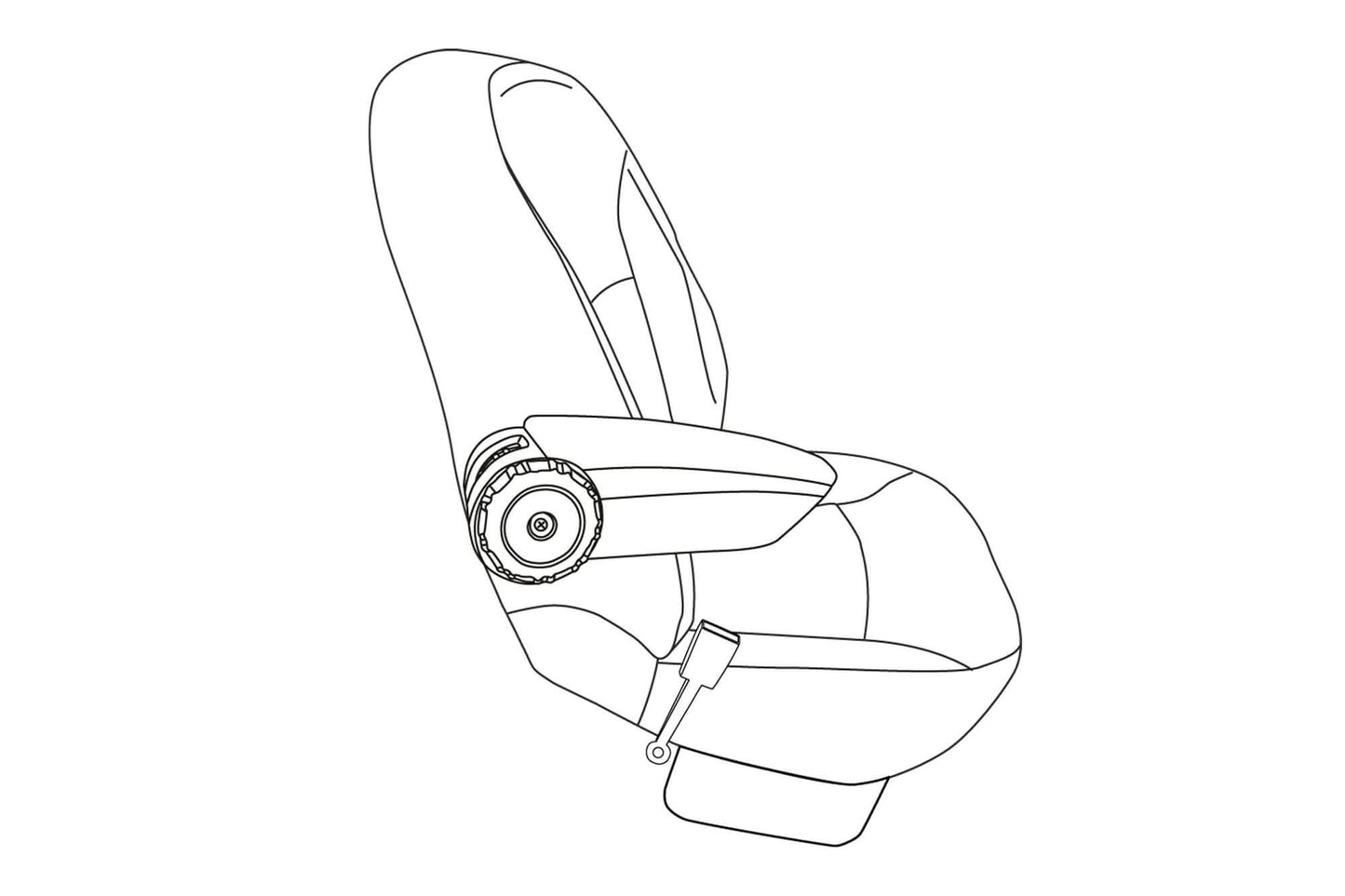 Cotiera Rati model Armster OE1 cu piele eco neagra pentru Ford Transit Connect dupa 2018