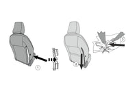 Cotiera Rati model Armster OE1 cu piele eco neagra pentru Ford Transit Connect dupa 2018
