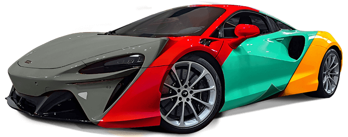 PPF colorat pe elemente individuale