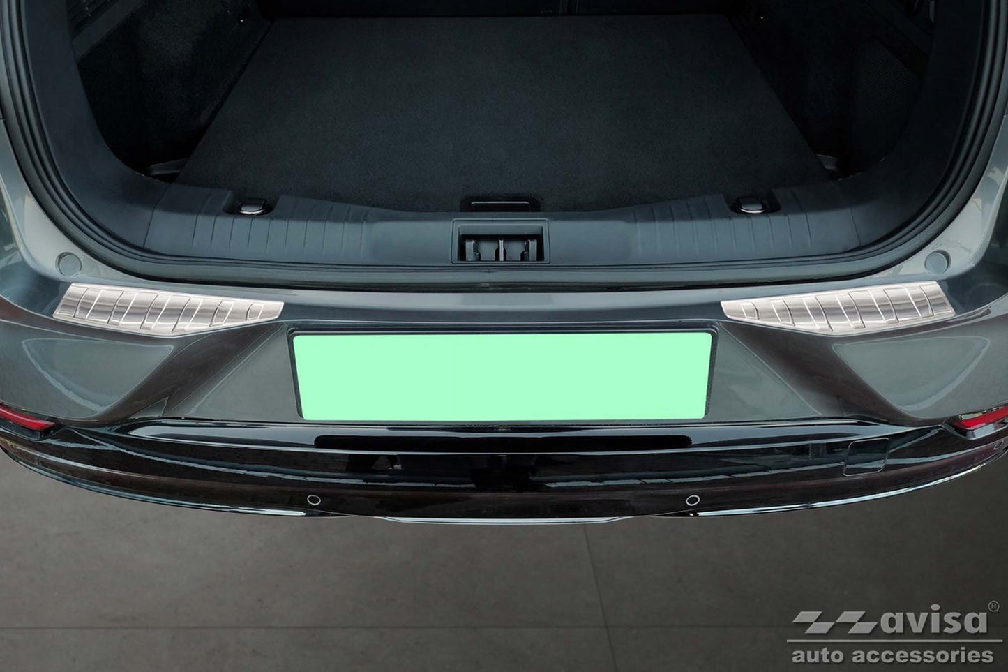 Avisa protector bara spate 2 piese pentru Ford Mustang Mach-E dupa 2020, crom