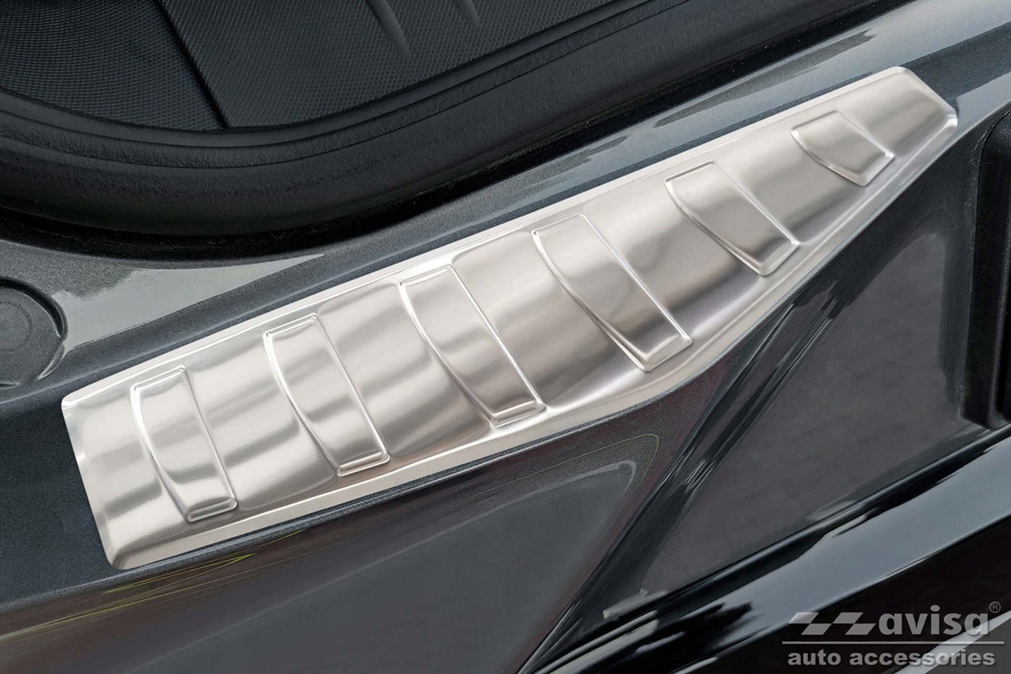Avisa protector bara spate 2 piese pentru Ford Mustang Mach-E dupa 2020, crom