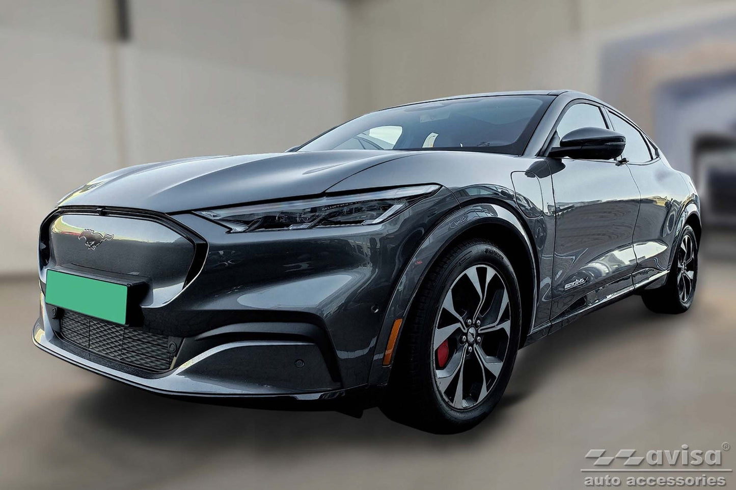 Avisa protector bara spate 2 piese pentru Ford Mustang Mach-E dupa 2020, crom