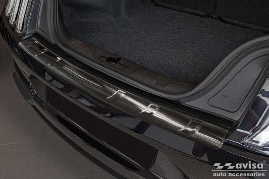 Protector bara spate AVISA pentru Ford Mustang coupe, GT (2015-2017), dupa 2017, negru lacuit