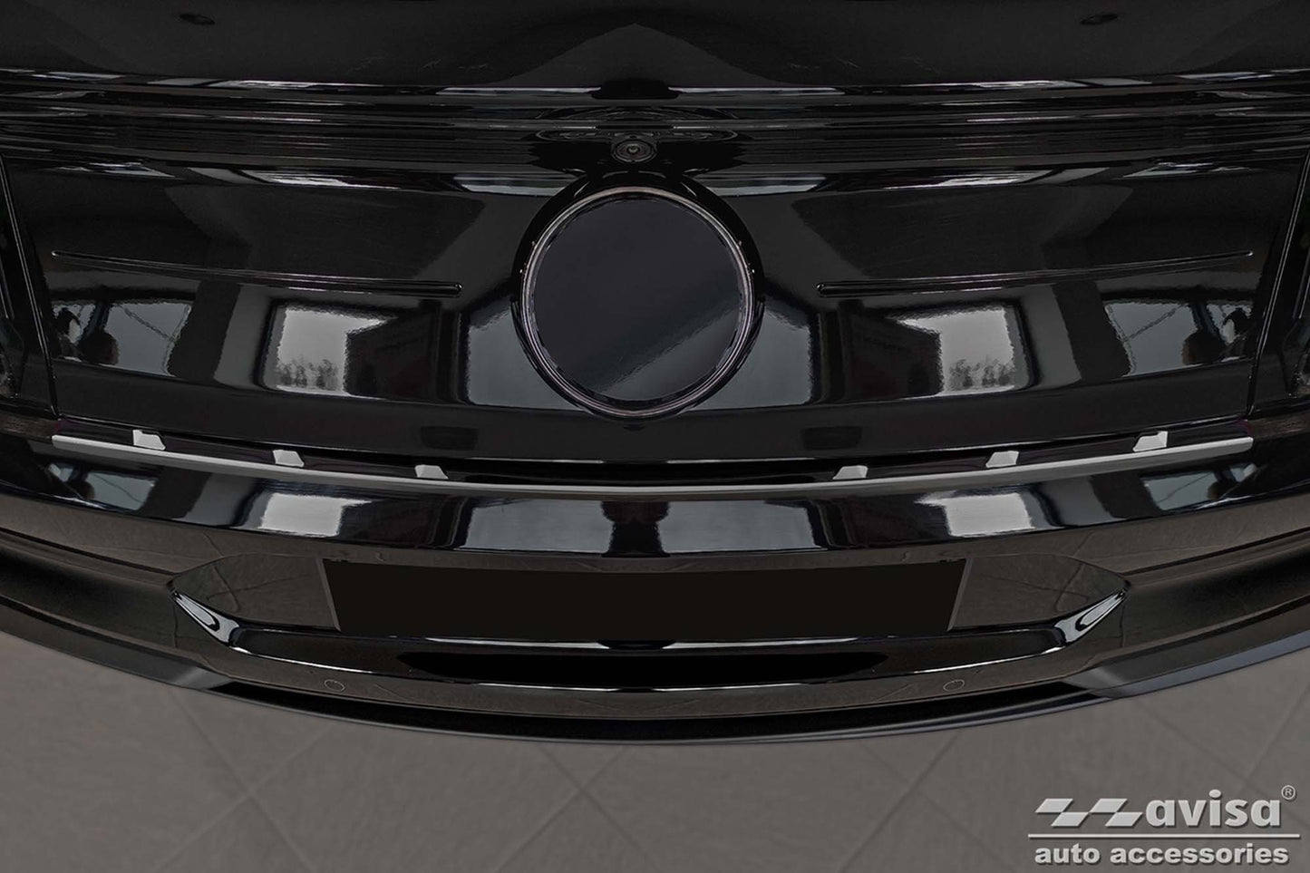 Protector bara spate AVISA pentru Ford Mustang coupe, GT (2015-2017), dupa 2017, negru lacuit