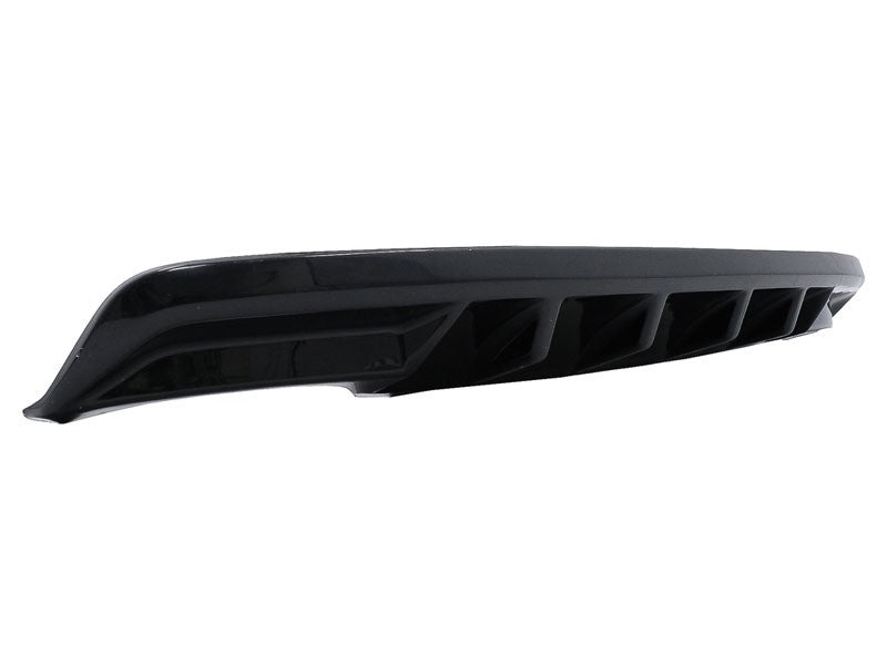 RS style diffuser for Skoda Octavia 5E sedan, station wagon (2012‑2019) rear bumper, gloss black
