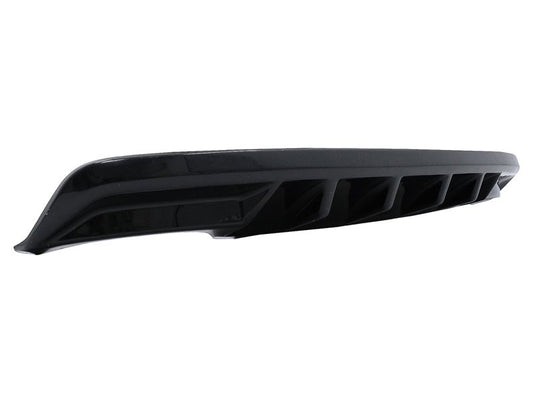 RS style diffuser for Skoda Octavia 5E sedan, station wagon (2012‑2019) rear bumper, gloss black