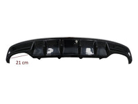 RS style diffuser for Skoda Octavia 5E sedan, station wagon (2012‑2019) rear bumper, gloss black
