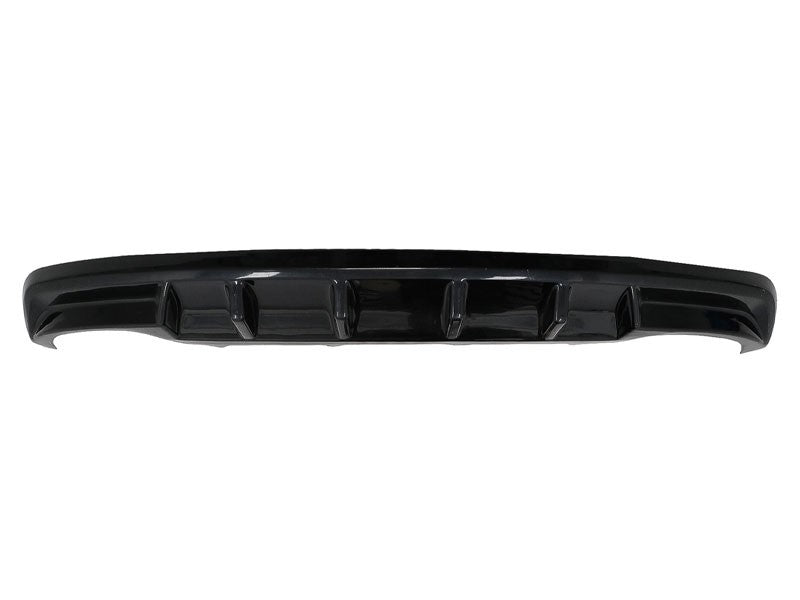 RS style diffuser for Skoda Octavia 5E sedan, station wagon (2012‑2019) rear bumper, gloss black