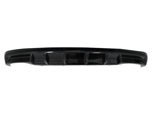 RS style diffuser for Skoda Octavia 5E sedan, station wagon (2012‑2019) rear bumper, gloss black