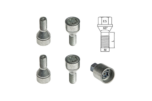 Set suruburi blocare Farad Starlock M12 x 1.5/L24/ES24