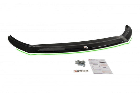 Spoiler Maxton Design V.2 pentru bara față standard Skoda Superb III (2015-2019), negru mat