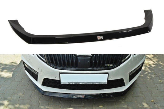 Maxton Design spoiler pentru bara față RS Skoda Octavia (2013-2019), culoare carbon