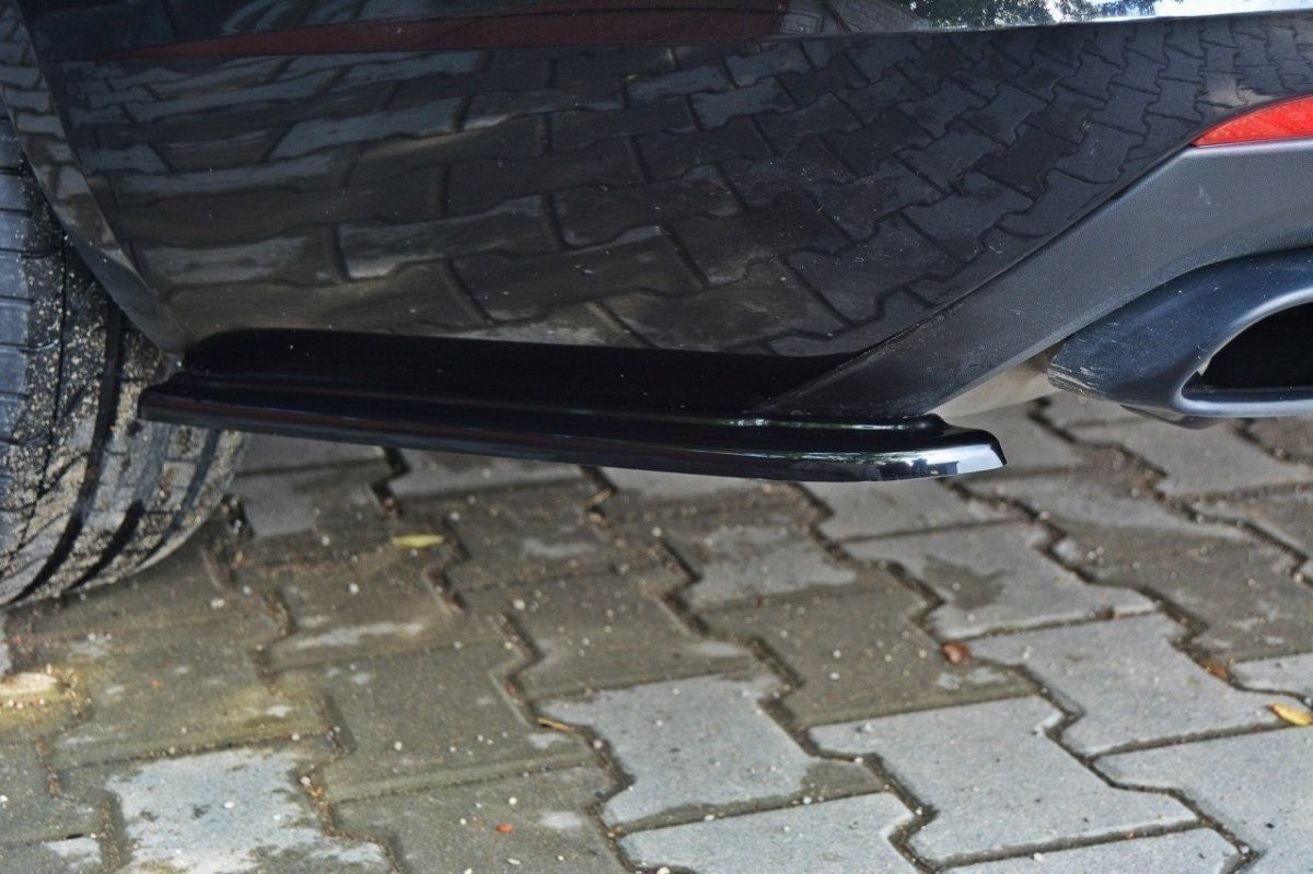 Maxton Design Side Skirt Extensions for Skoda Octavia RS hatchback, station wagon (2013-2019) Rear Bumper, Carbon Look