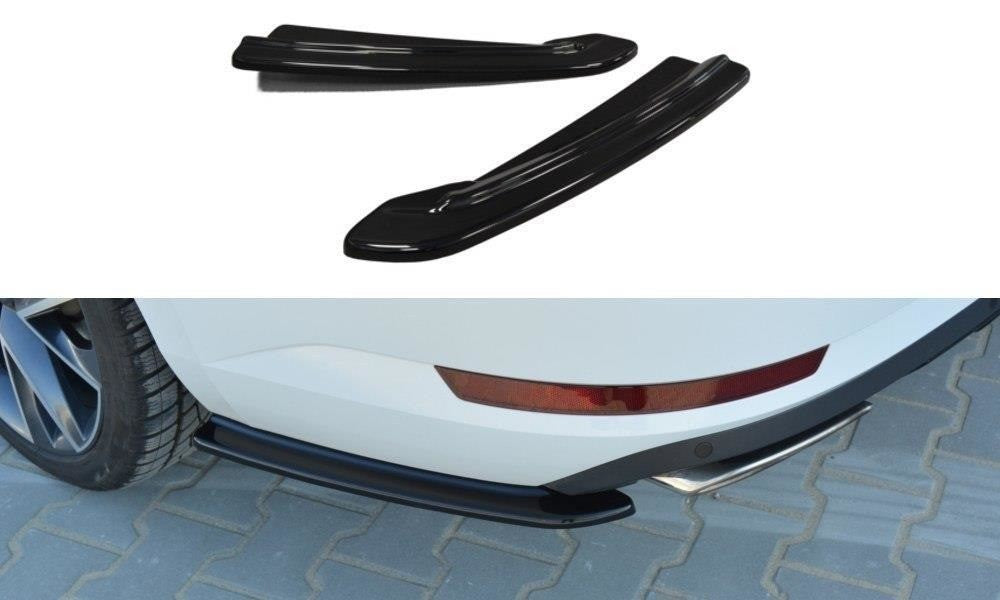 Maxton Design side skirts for Skoda Superb III hatchback, station wagon (2015-2019) standard rear bumper, carbon look