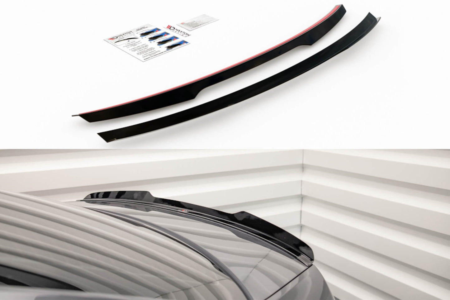 Maxton Design Trunk Spoiler for Skoda Octavia sedan (2016‑2020), Matte Black