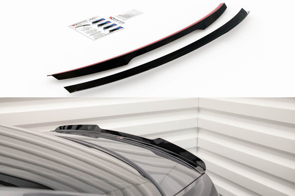 Maxton Design Trunk Lip Spoiler for Skoda Octavia sedan (2016‑2020), carbon color