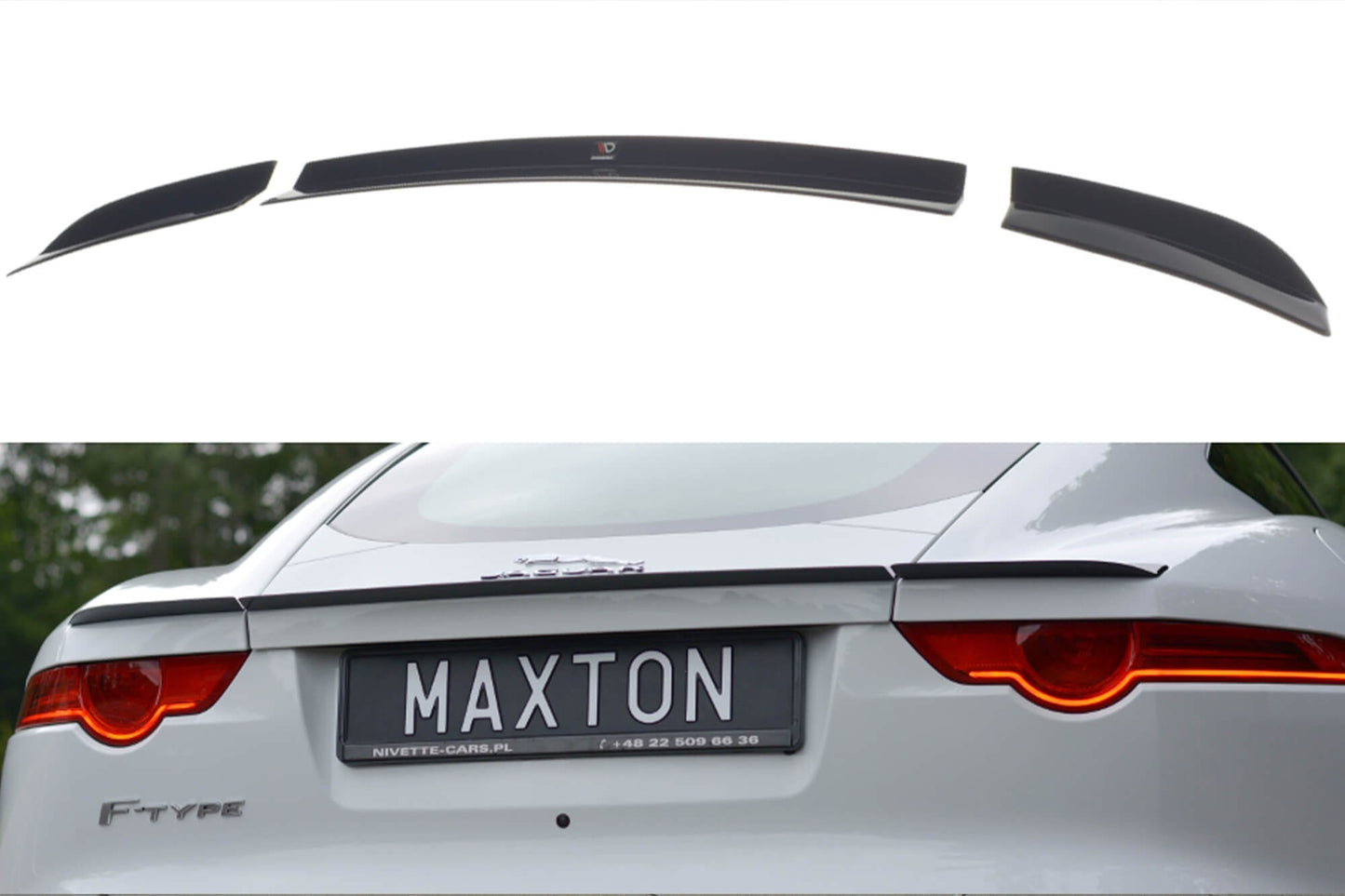 Maxton Design spoiler portbagaj pentru Jaguar F-Type (2013-2016), negru mat