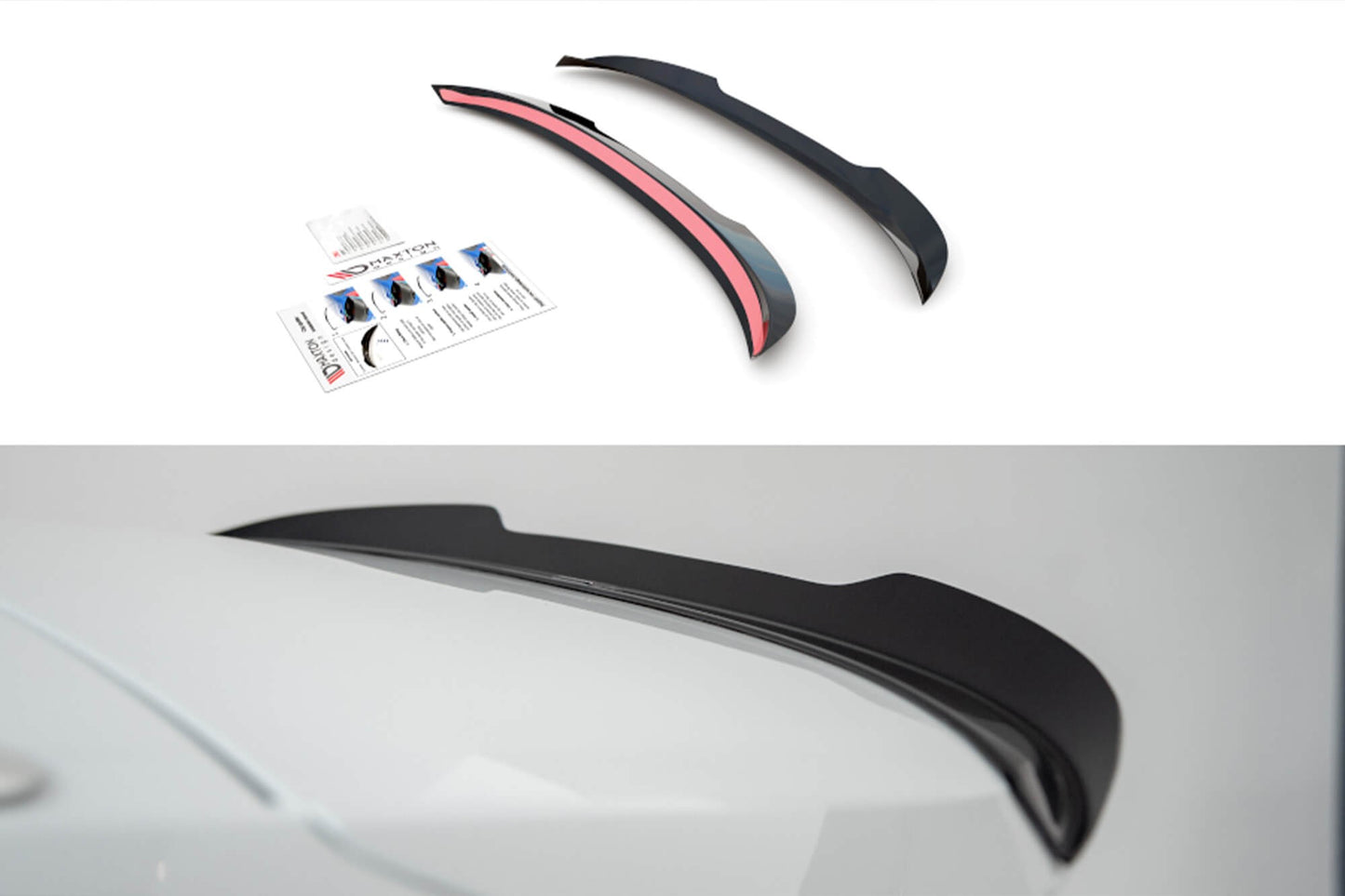 Maxton Design spoiler portbagaj pentru Skoda Octavia break (după 2019), negru lucios