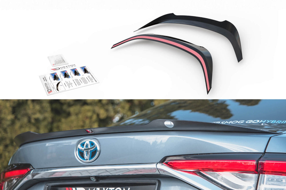 Maxton Design trunk spoilers for Toyota Corolla sedan (2019-), carbon color