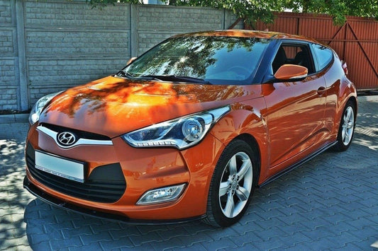 Splitter Maxton Design pentru bara fata a Hyundai Veloster (2011-), negru lac