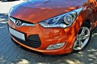 Splitter Maxton Design pentru bara fata a Hyundai Veloster (2011-), negru mat