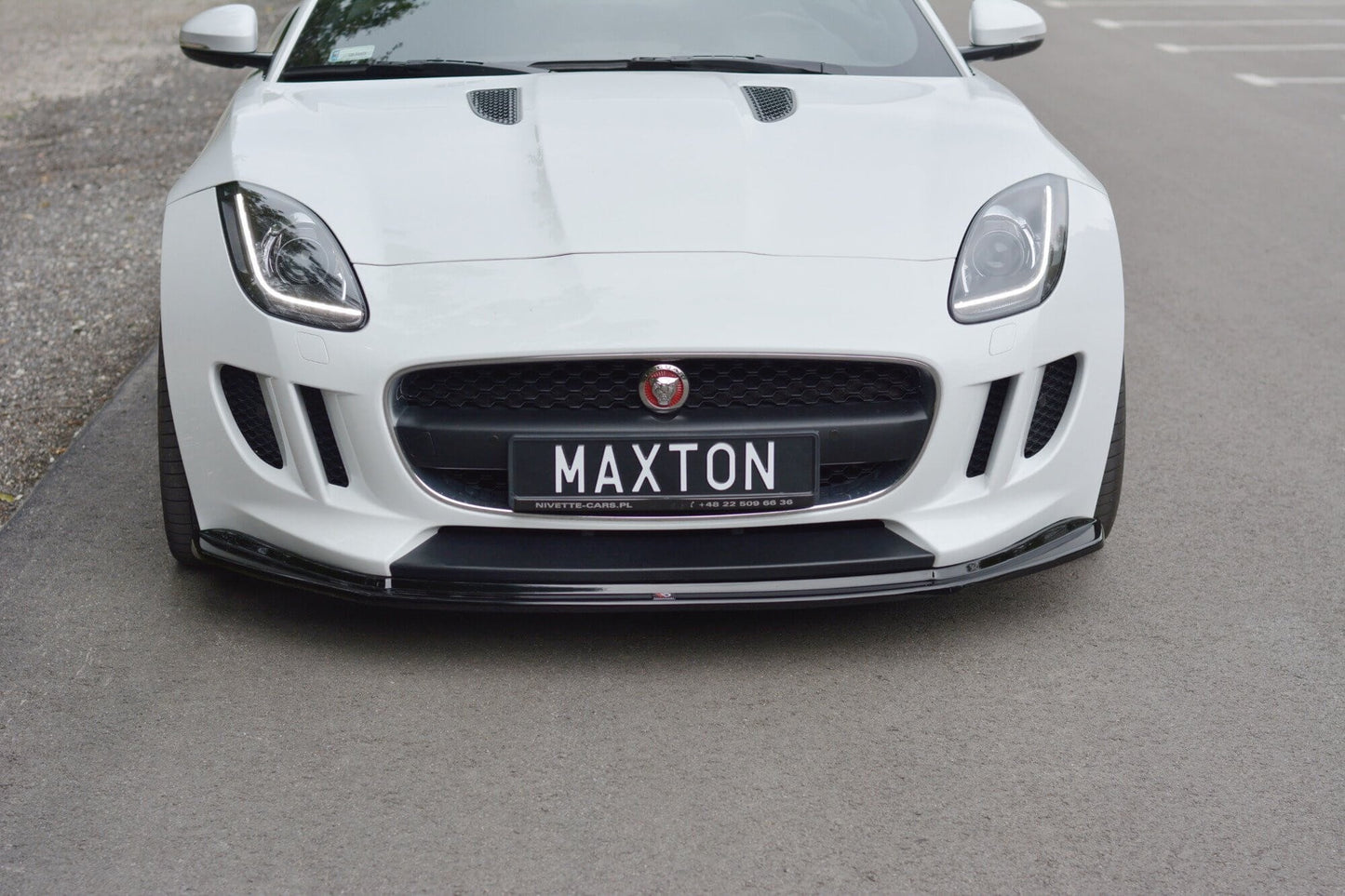 Maxton Design spoiler bara fata pentru Jaguar F-Type (2013-2016), culoare carbon