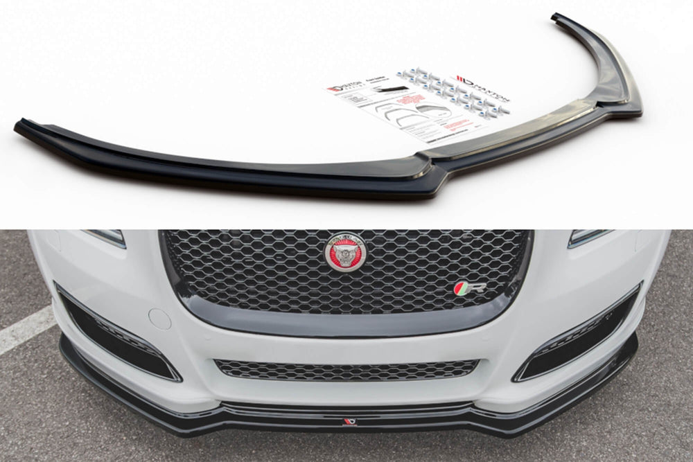 Spoiler bara fata Maxton Design pentru Jaguar XJ X351 (2015-2019), negru lacuit