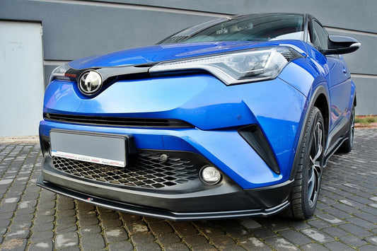 Spoiler bară față Maxton Design pentru Toyota C-HR (2016-2019), negru lăcuit