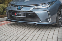 Front bumper spoiler Maxton Design for Toyota Corolla sedan (2019-), matt black