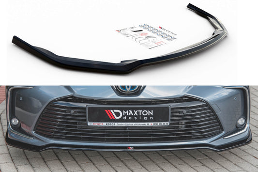 Maxton Design Front Splitter for Toyota Corolla Sedan (2019-), Carbon Look